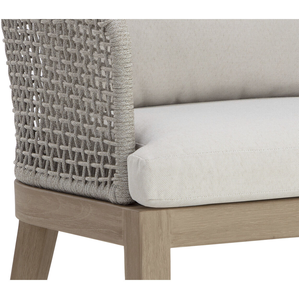 Capri Drift Brown / Palazzo Cream Outdoor Dining Armchair